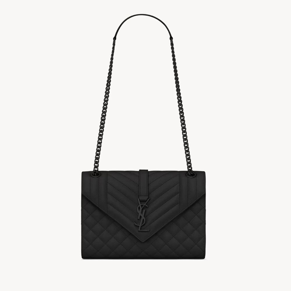 Yves Saint Laurent Classic Black Quilted Shoulder Bag